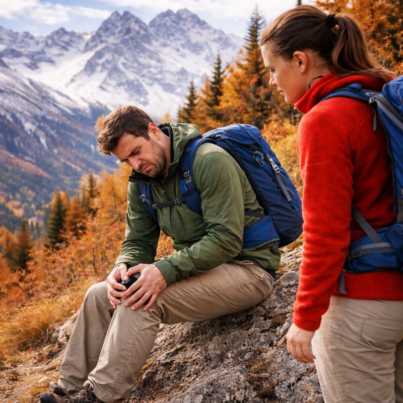 Wandern mit Knieproblemen - leichter Bergabwandern mit Exoskelett